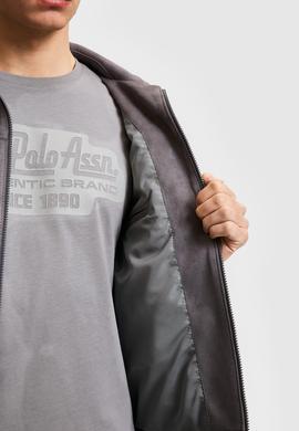 Erkek Antrasit Deri Ceket - 50324607015