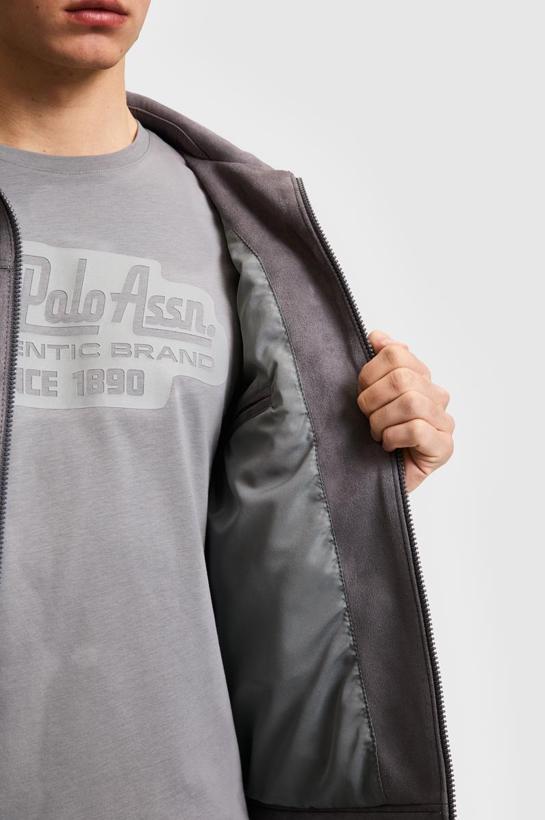 Erkek Antrasit Deri Ceket