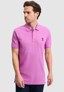 Erkek Menekşe Basic Polo Yaka Tişört - 50245073248