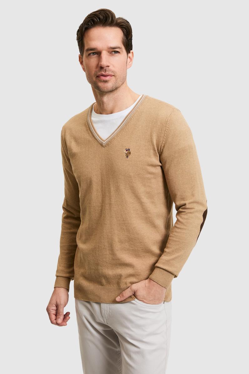 Erkek Camel Melanj Basic Kazak