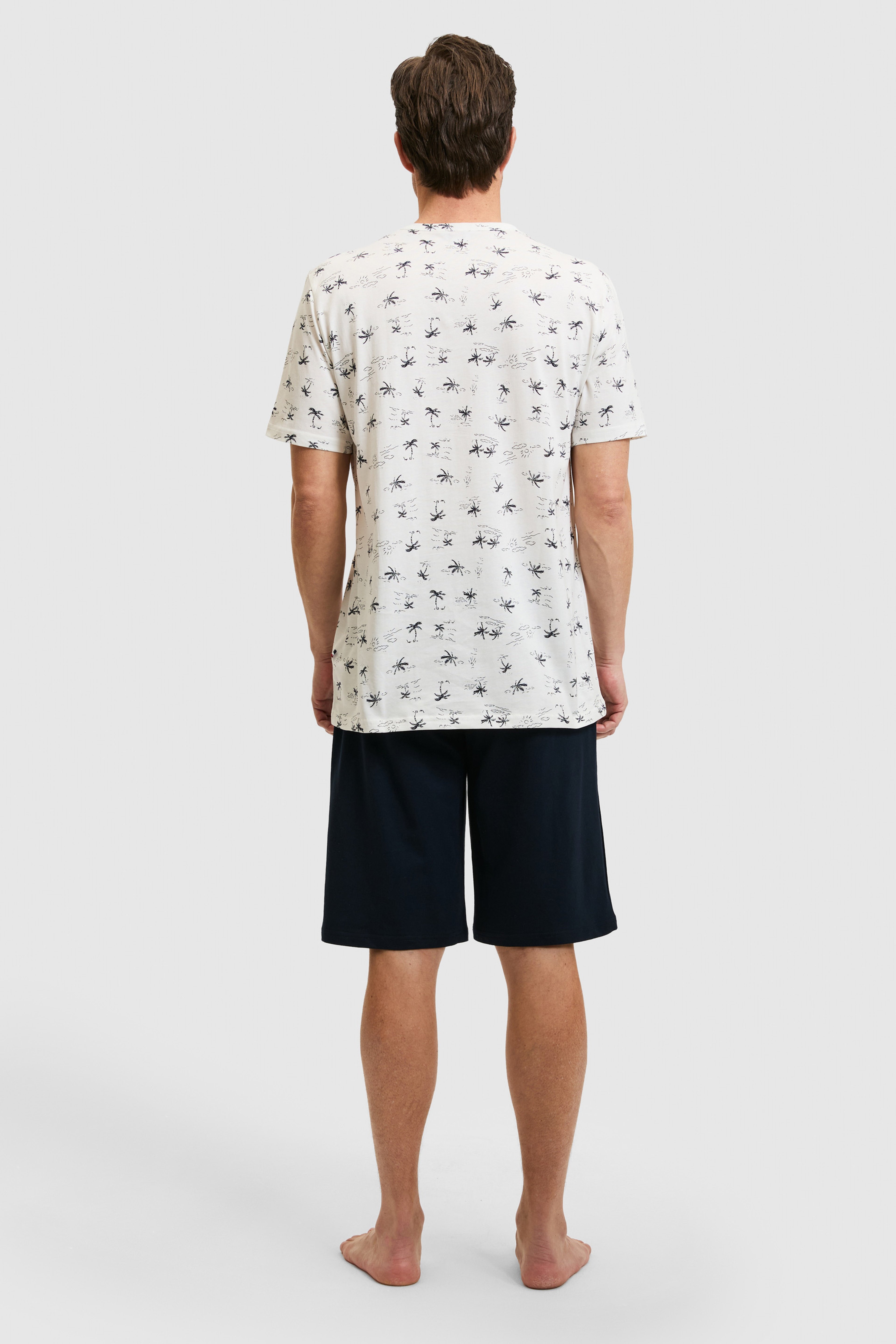 Erkek Beyaz Pijama Takımı