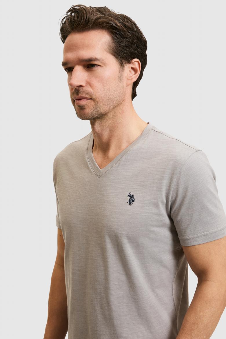 Erkek Koyu Gri Basic Tişört - 50279618049