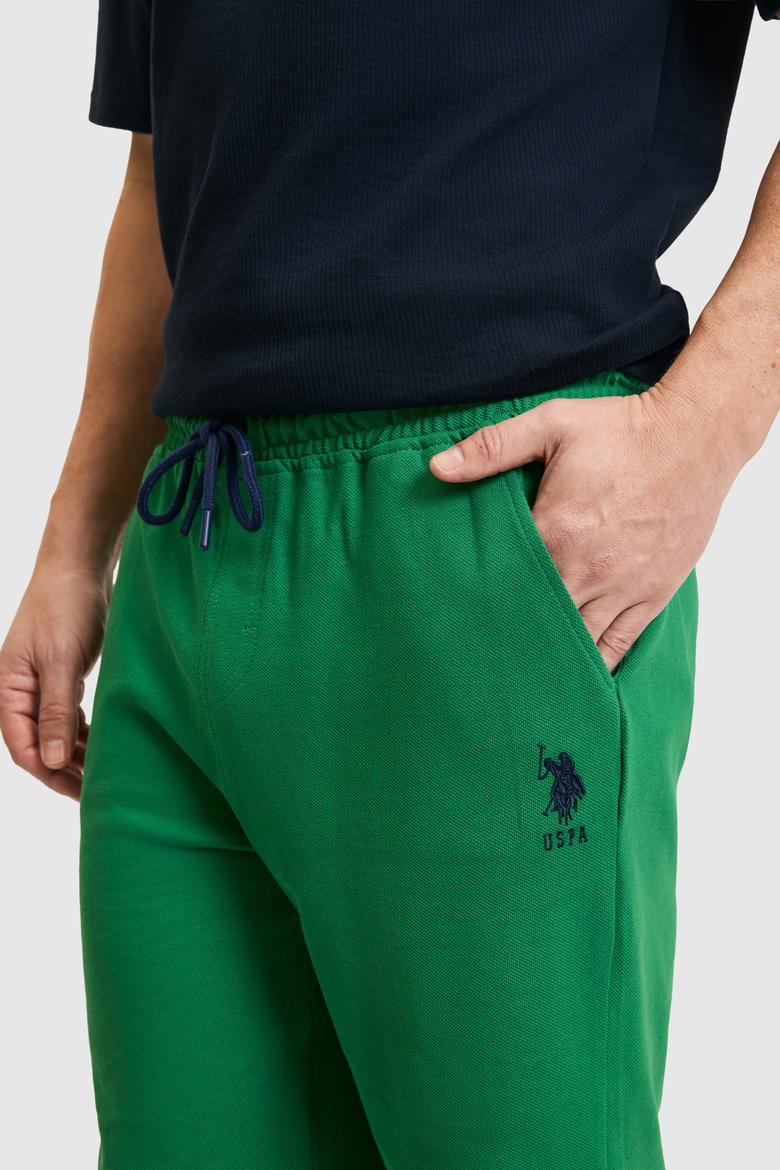 Erkek Yeşil Örme Şort - 50298038036