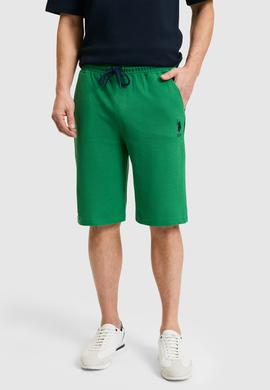 Erkek Yeşil Örme Şort - 50298038036