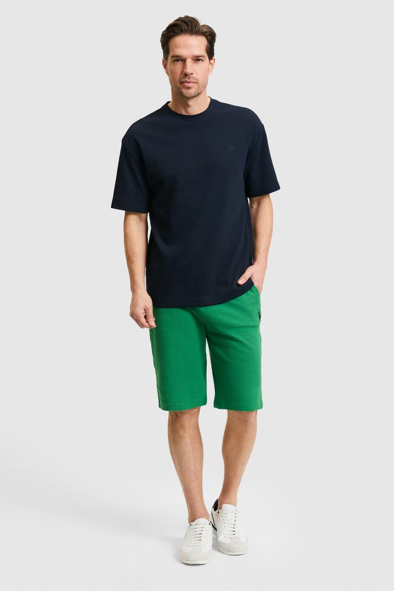 Erkek Yeşil Örme Şort