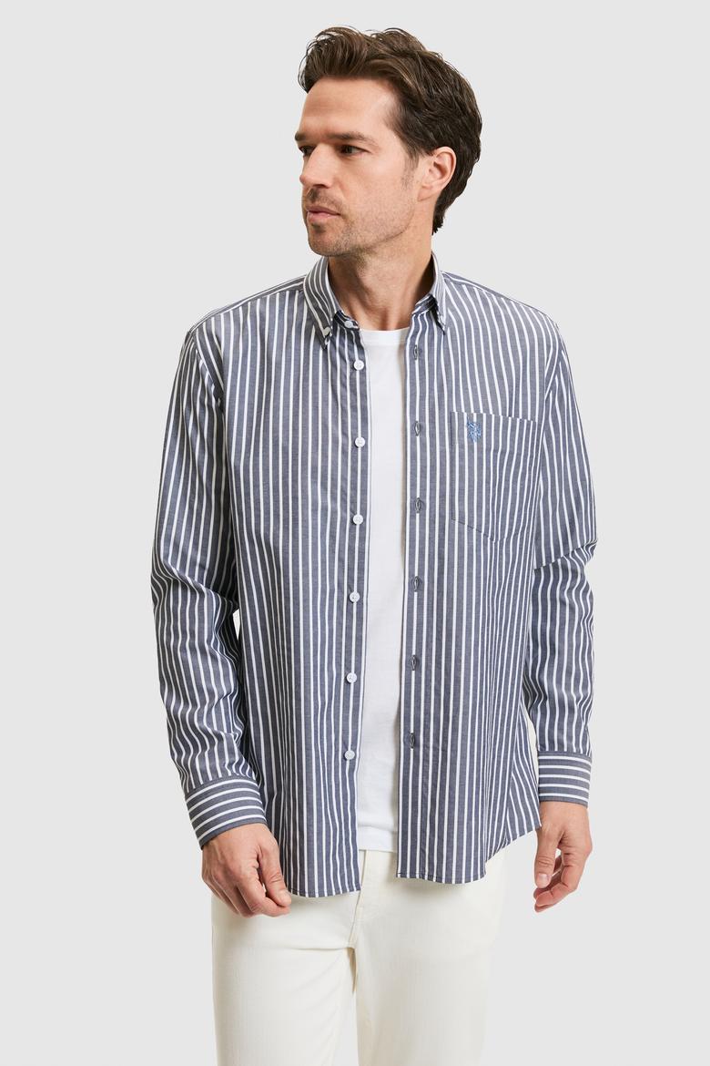 Erkek Lacivert Uzun Kollu Gömlek - 50324781001