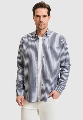 Erkek Lacivert Uzun Kollu Gömlek - 50324781001