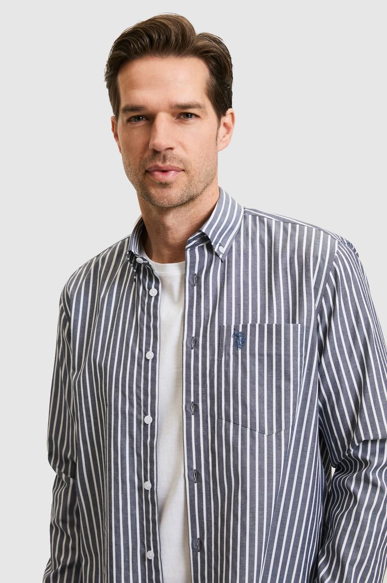 Erkek Lacivert Uzun Kollu Gömlek