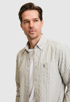 Erkek Açık Haki Uzun Kollu Gömlek - 50324781038