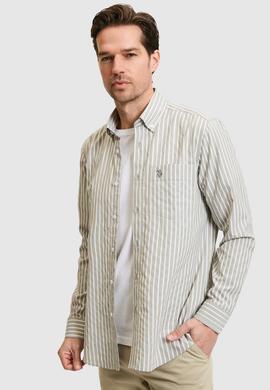 Erkek Açık Haki Uzun Kollu Gömlek - 50324781038