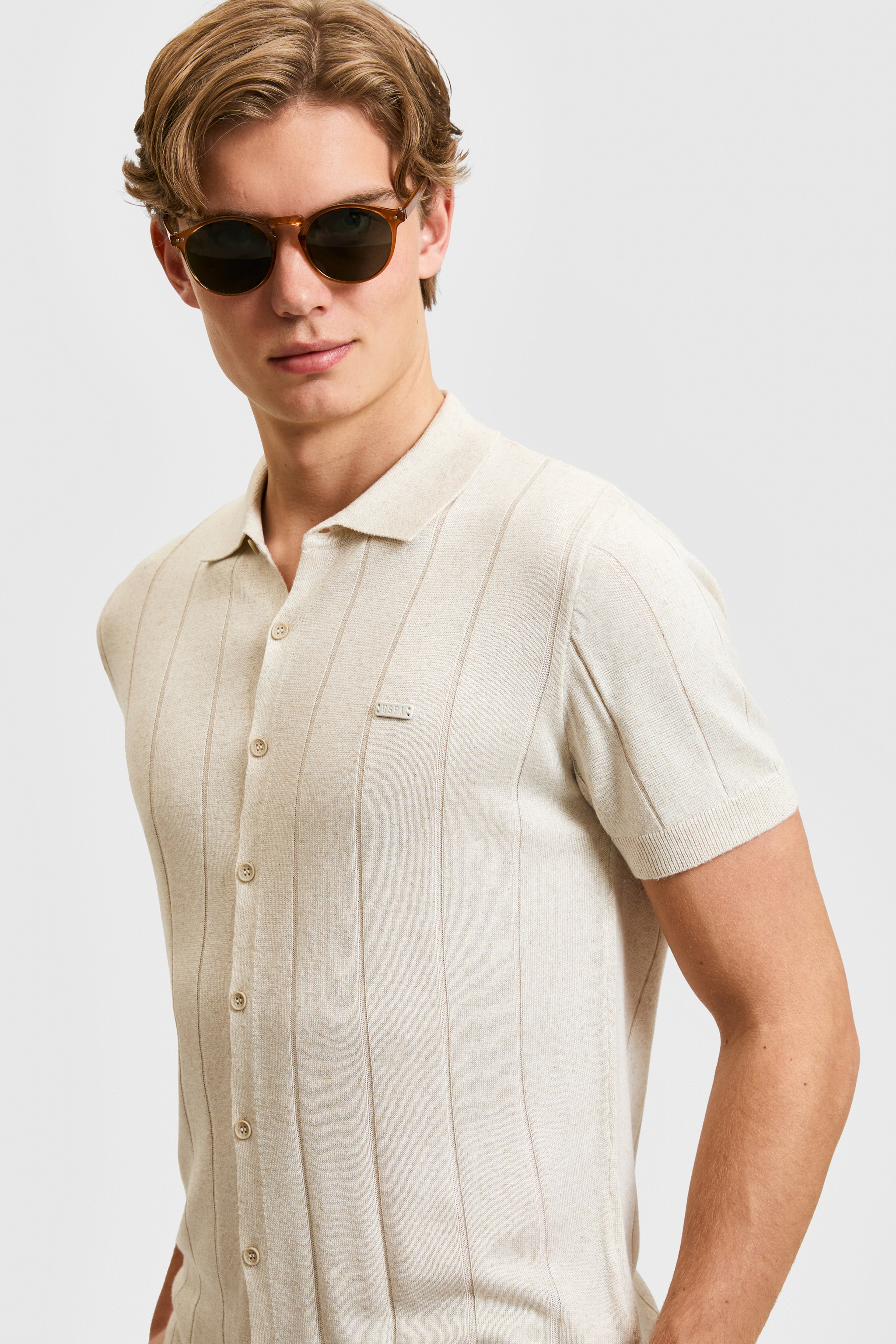 Erkek Polo Yaka Kahverengi Kazak - Image 2