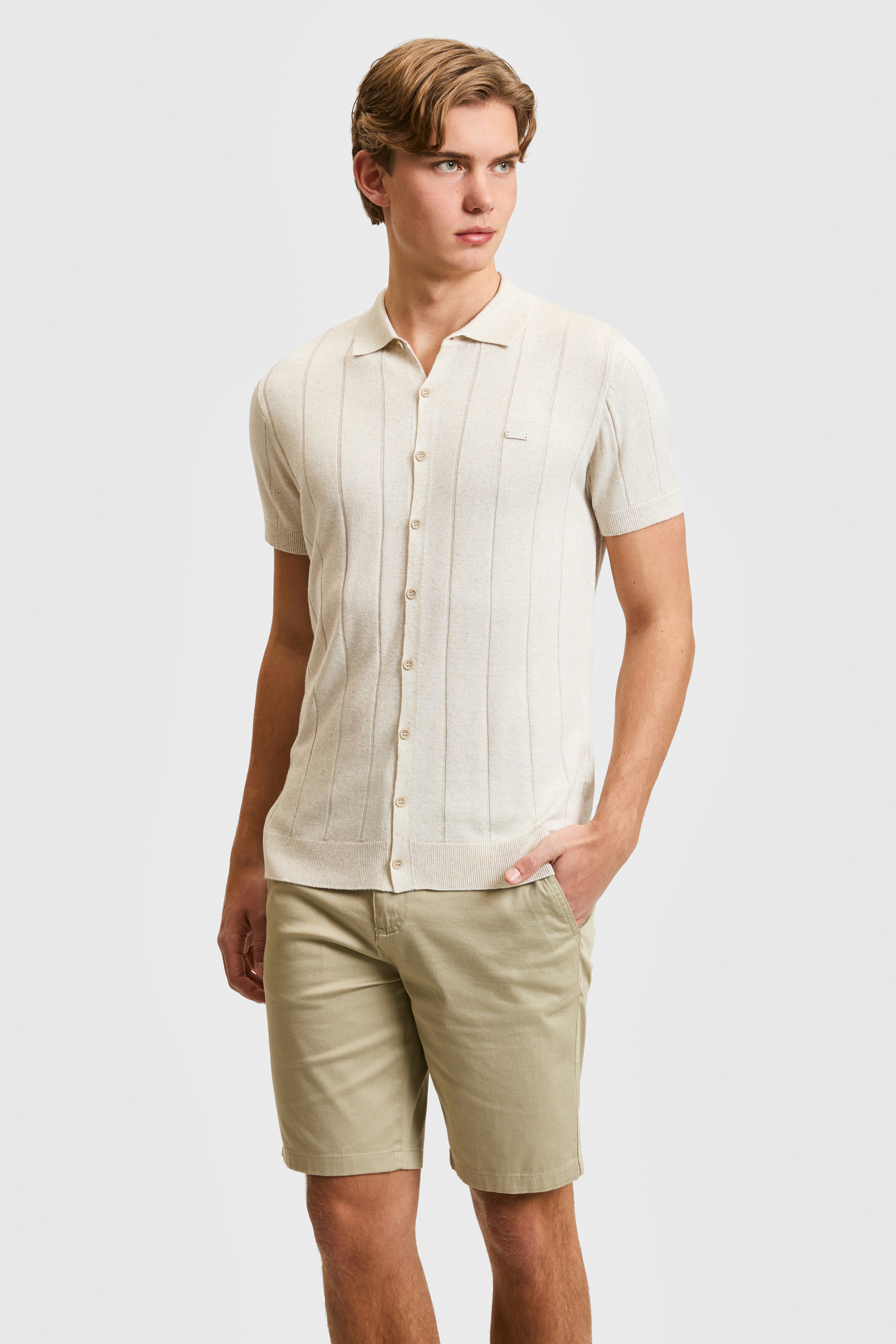 Erkek Polo Yaka Kahverengi Kazak - Image 3