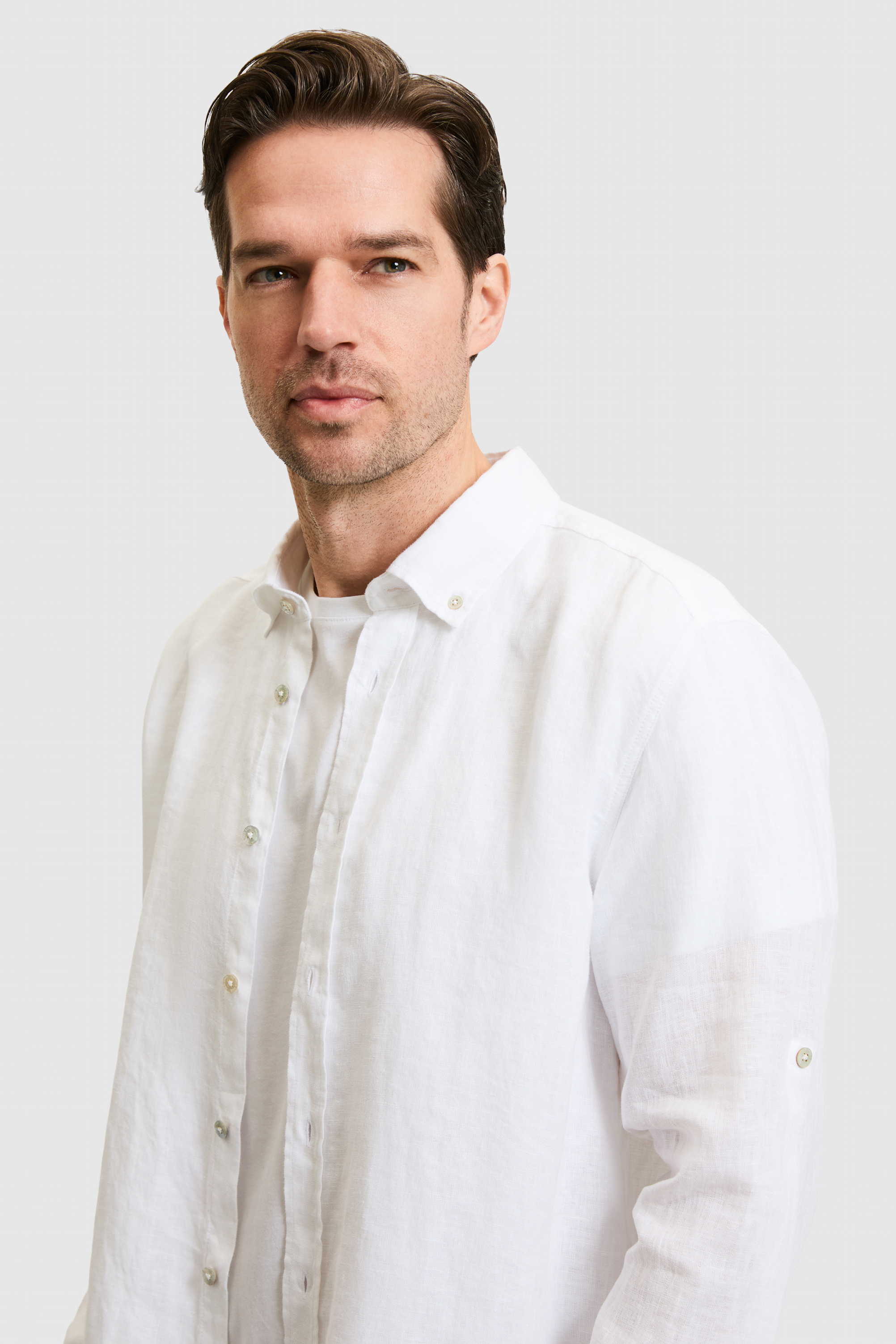 Erkek Beyaz Uzun Kollu Gömlek - 50319065019