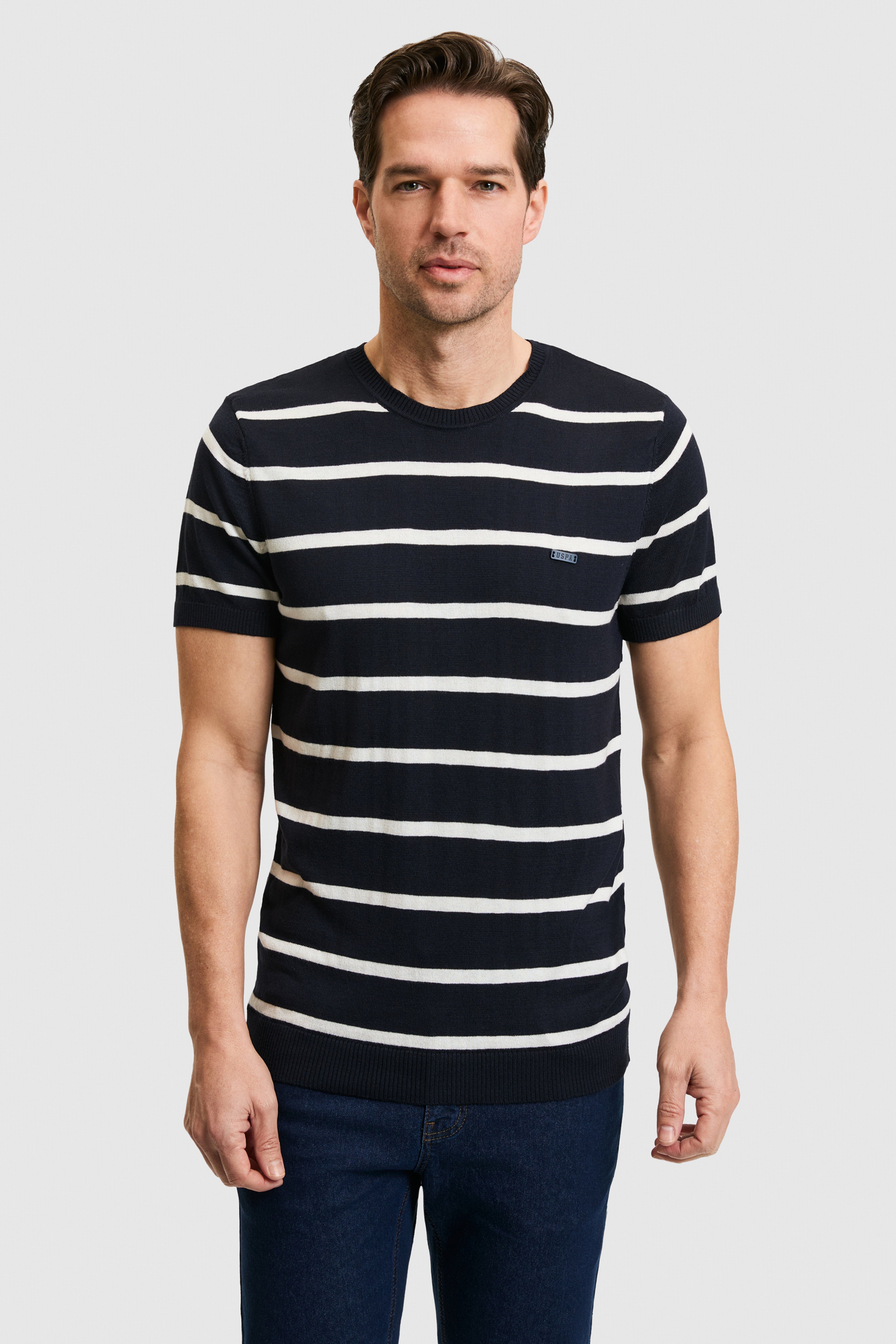 Erkek Regular Fit Bisiklet Yaka Lacivert Kazak - Image 3