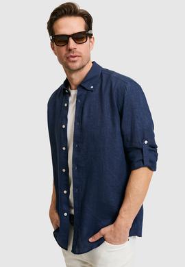 Erkek Lacivert Uzun Kollu Gömlek - 50319065037