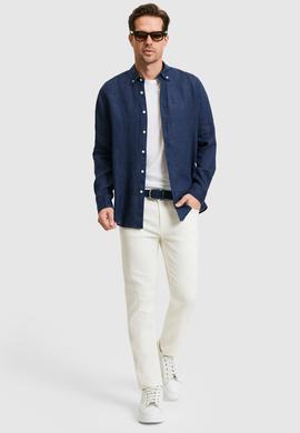 Erkek Lacivert Uzun Kollu Gömlek - 50319065037