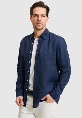 Erkek Lacivert Uzun Kollu Gömlek - 50319065037