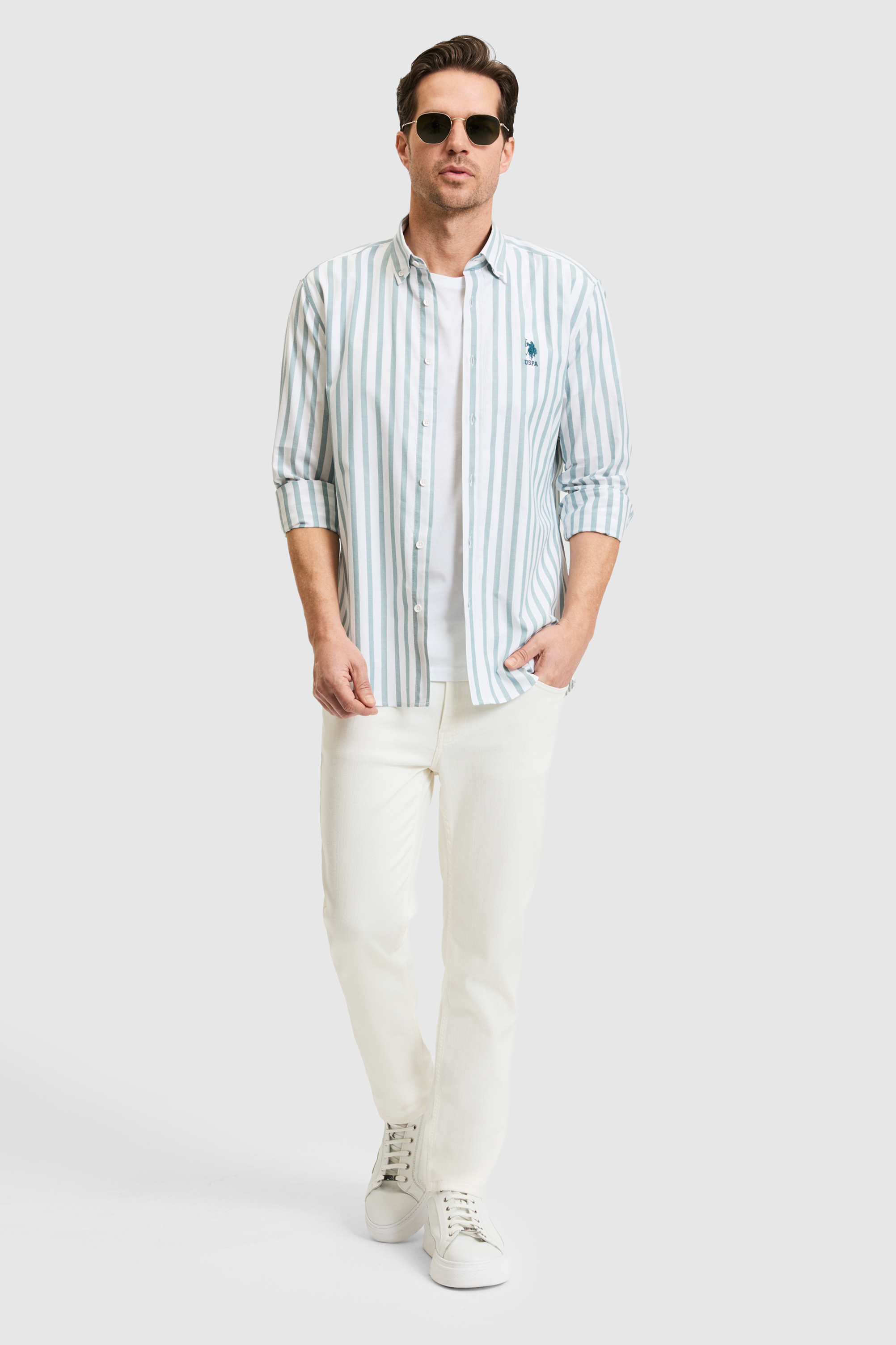 Erkek Petrol Uzun Kollu Gömlek - 50320271006