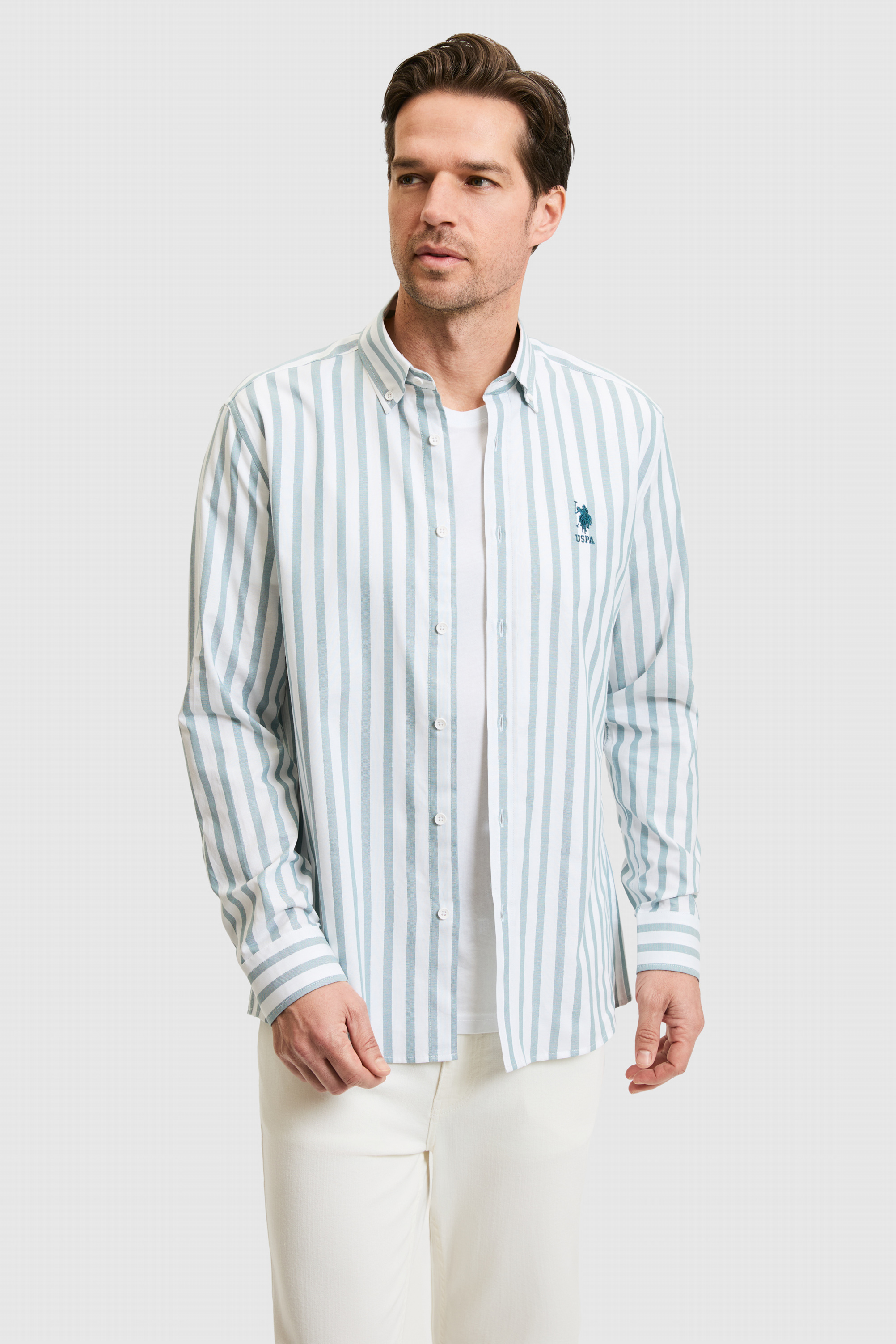 Erkek Petrol Uzun Kollu Gömlek - 50320271006