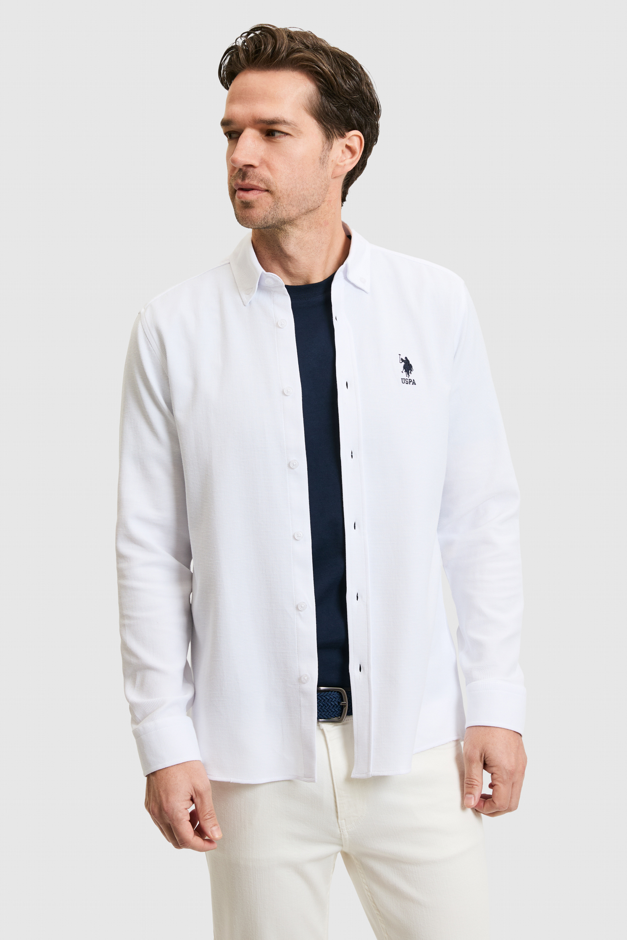 Erkek Beyaz Uzun Kollu Gömlek - 50321378007