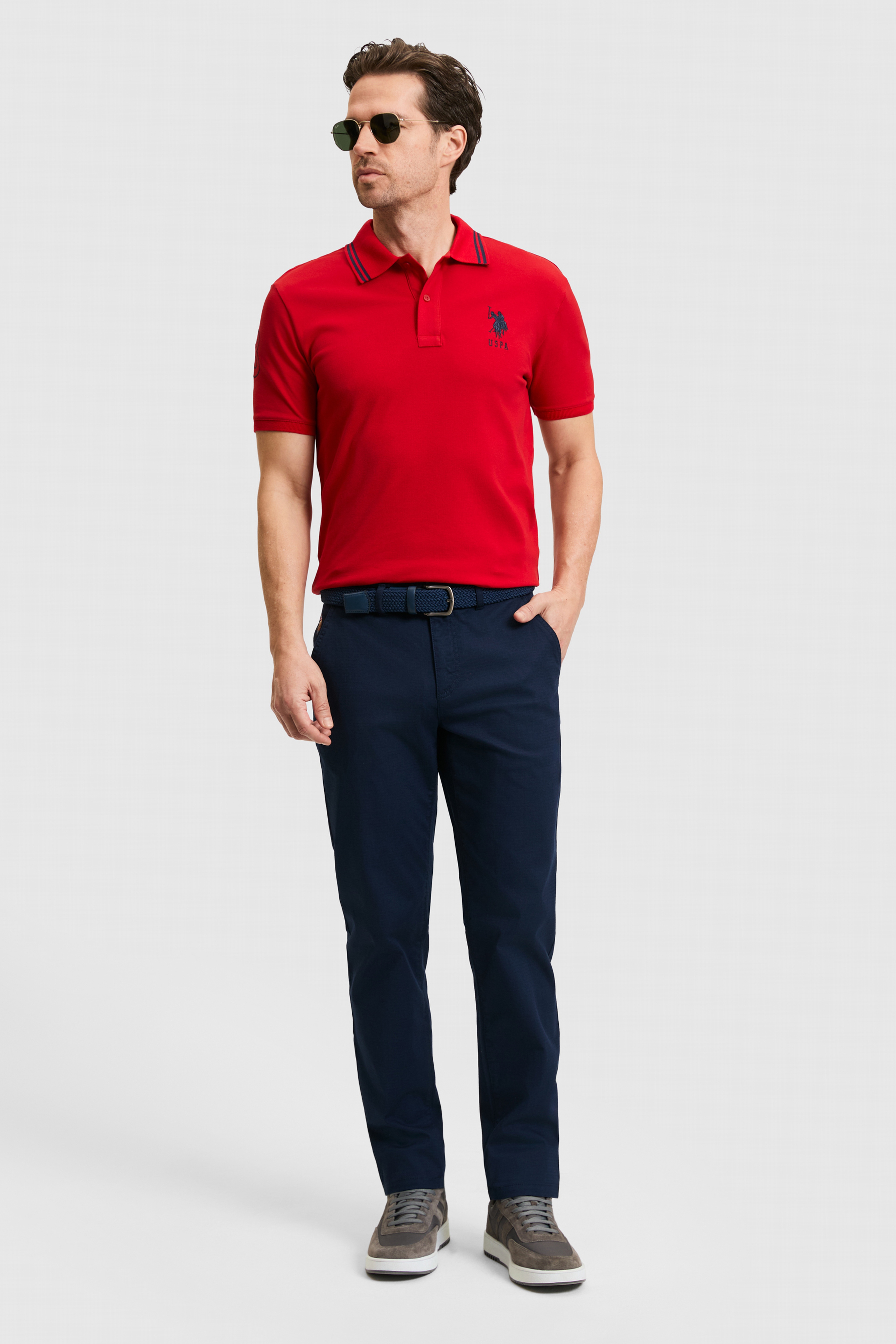 Erkek Lacivert Regular Fit Kanvas Pantolon - Image 3
