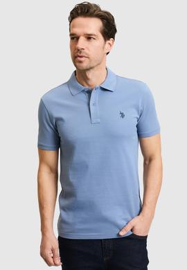 Erkek İndigo Basic Tişört - 50322347036