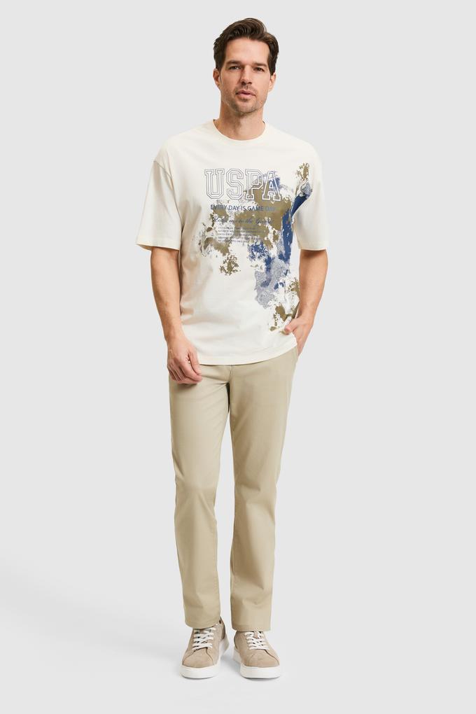 Erkek Açık Haki Kanvas / Chino Pantolon