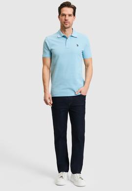 Erkek Mavi Basic Tişört - 50322347065