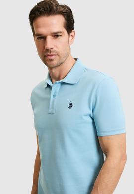 Erkek Mavi Basic Tişört - 50322347065