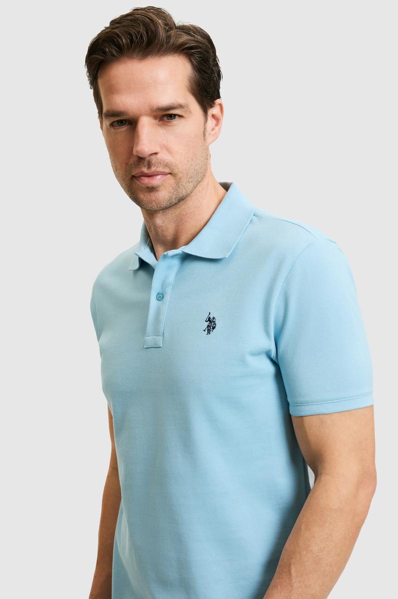 Erkek Mavi Basic Tişört