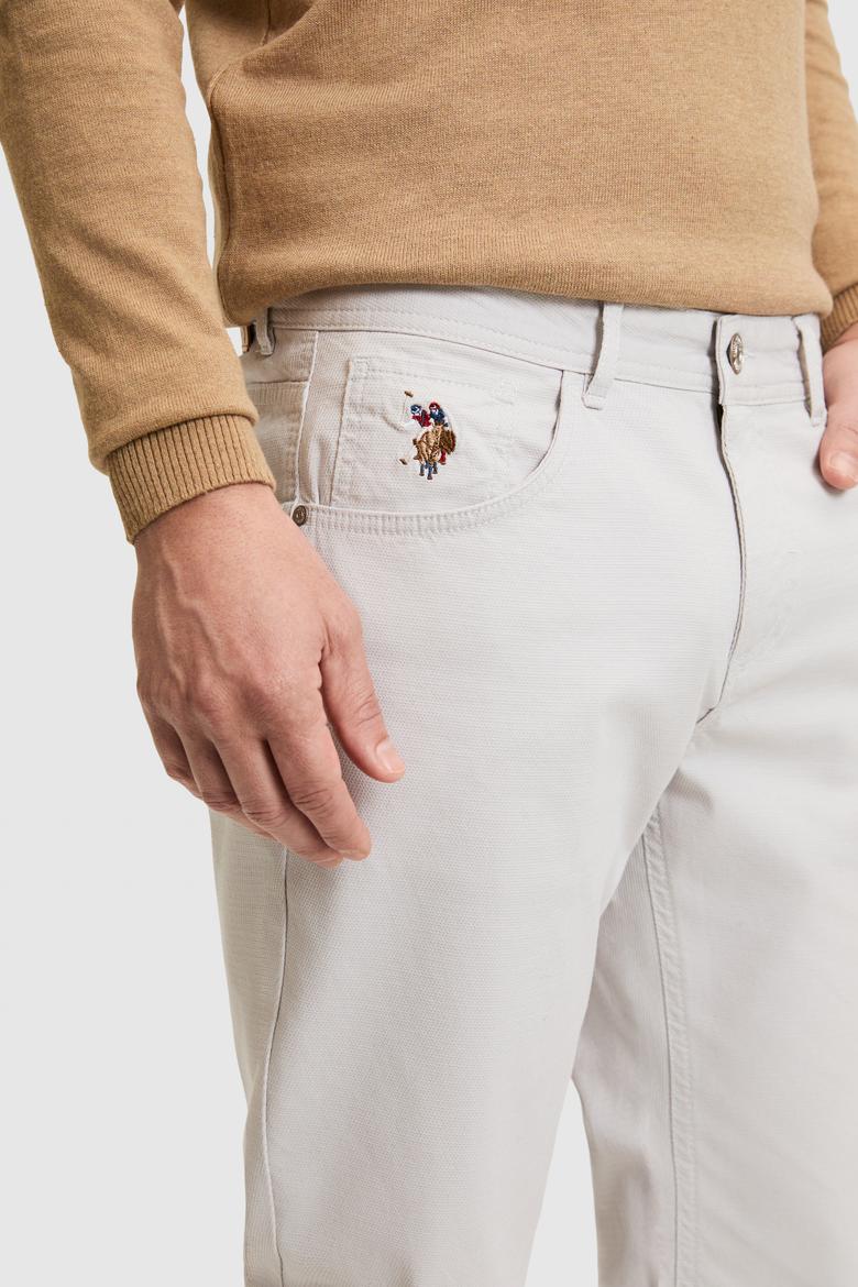 Erkek Açık Gri Kanvas / Chino Pantolon - 50322356030