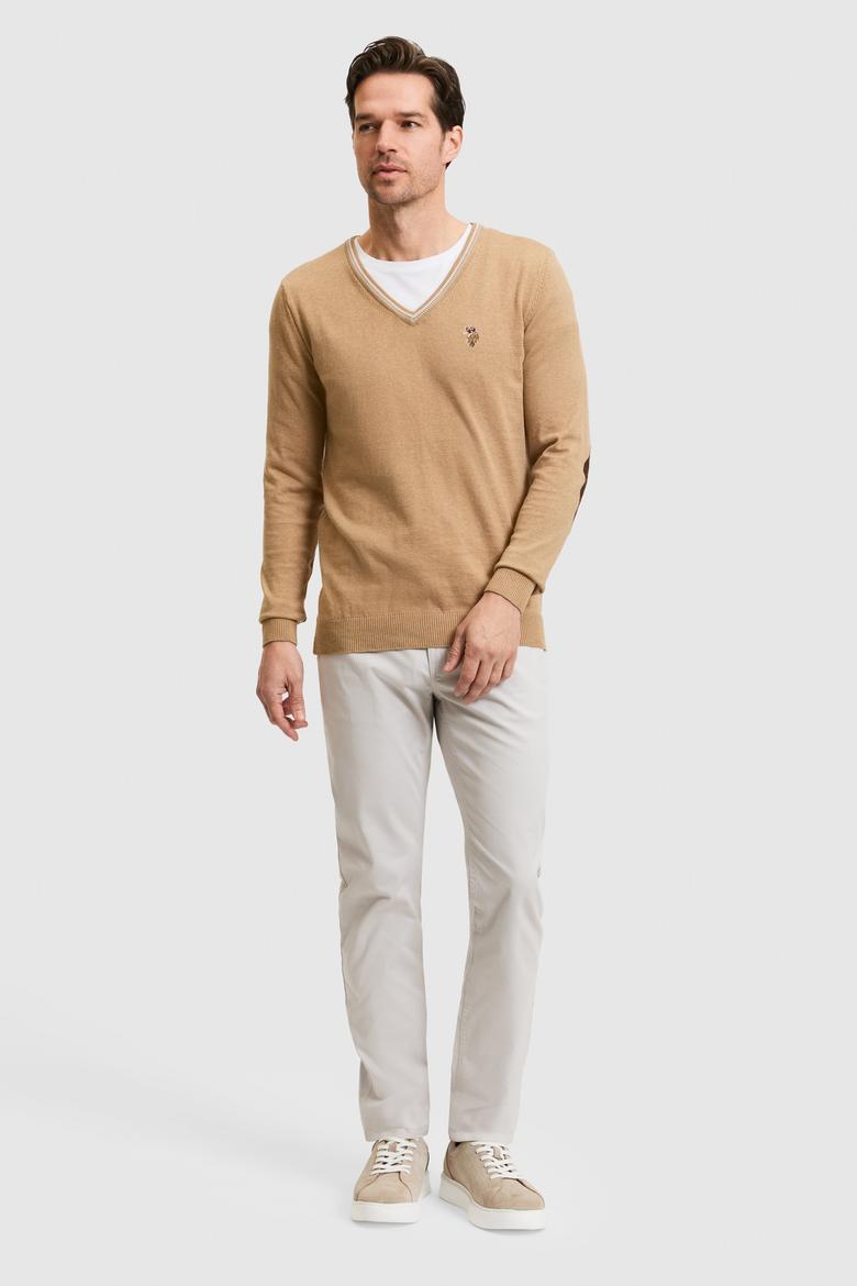 Erkek Açık Gri Kanvas / Chino Pantolon