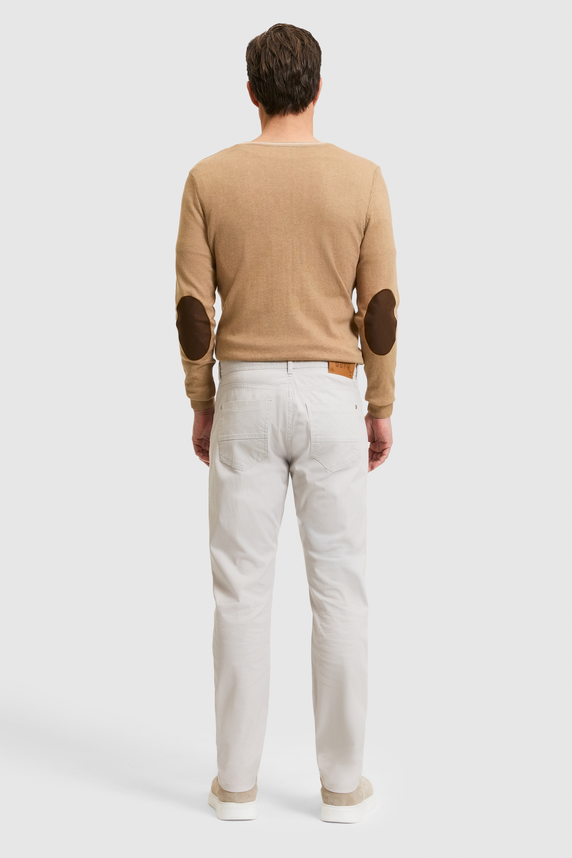 Erkek Açık Gri Kanvas / Chino Pantolon - 50322356030