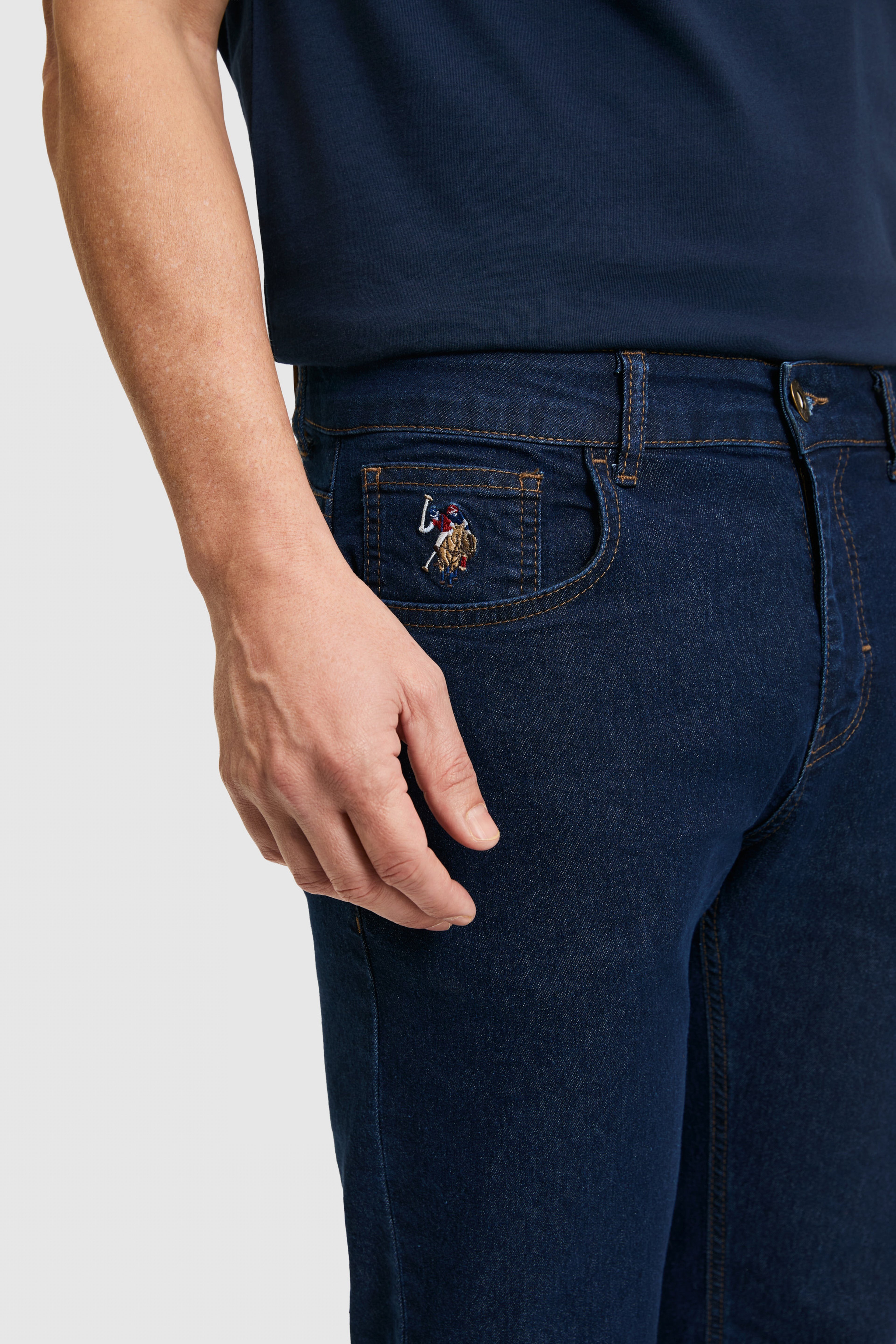 Erkek Mavi Slim Fit Jean Pantolon