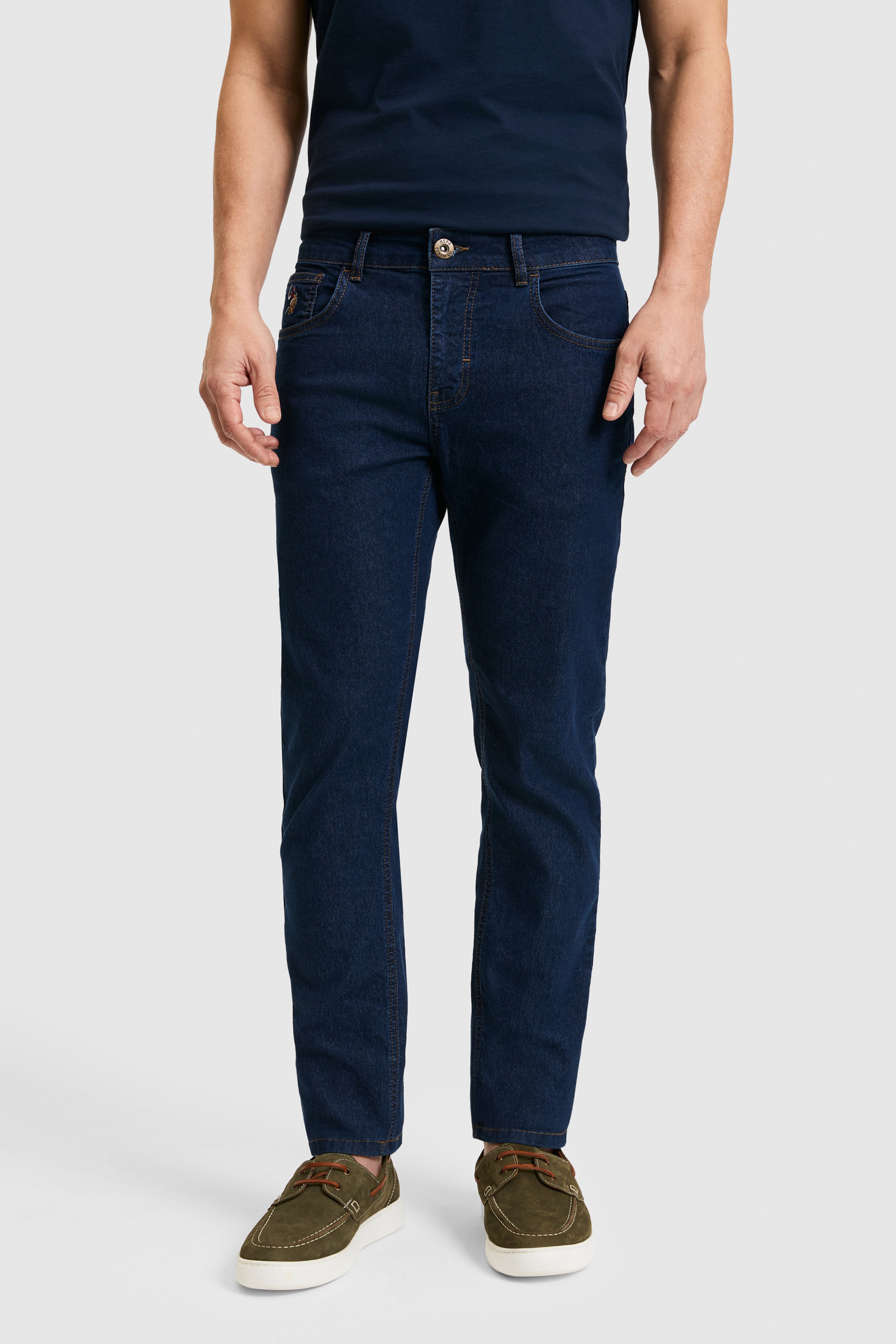 Erkek Mavi Slim Fit Jean Pantolon - Image 2