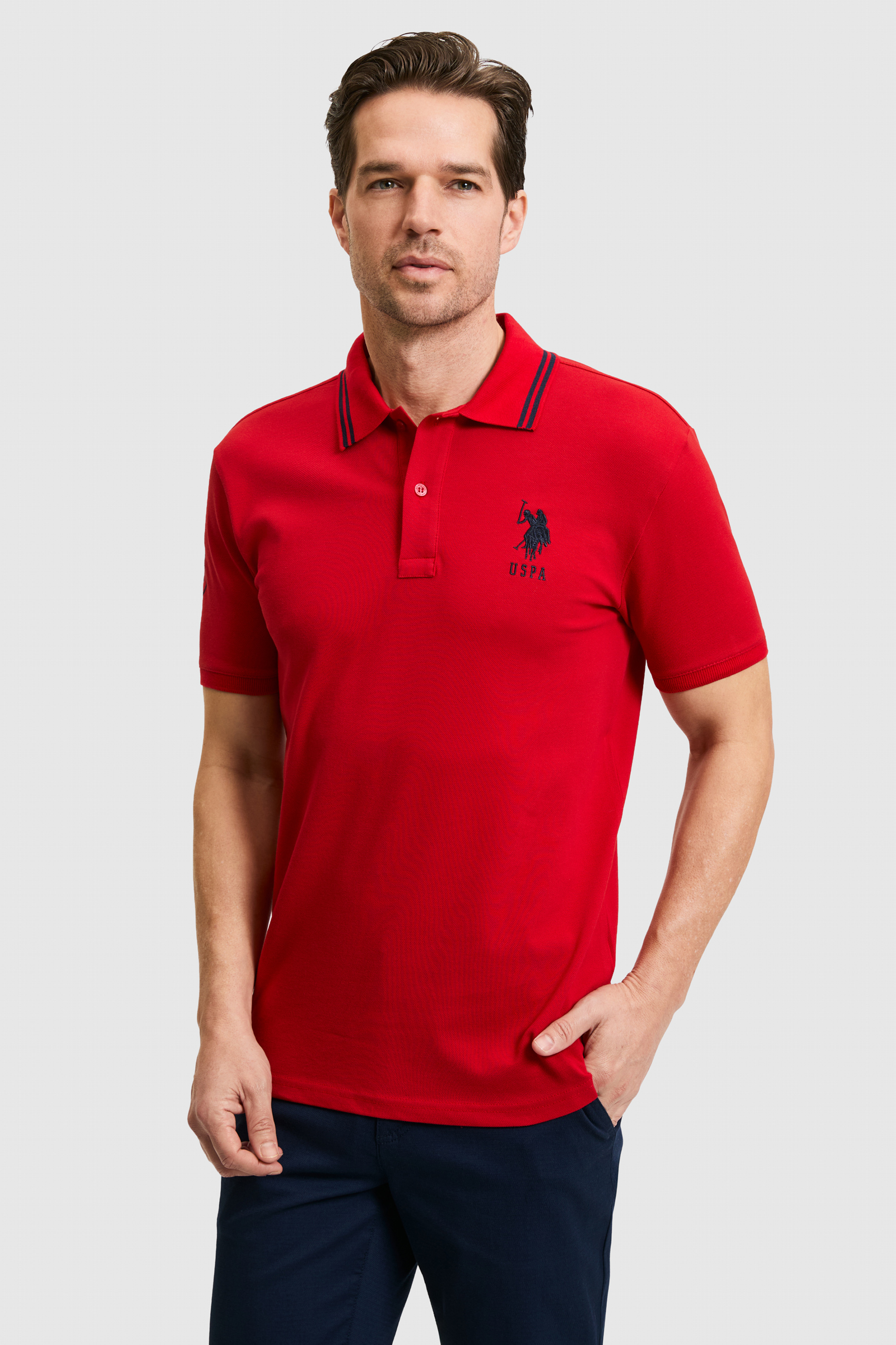 Erkek Kırmızı Basic Tişört - 50322384019