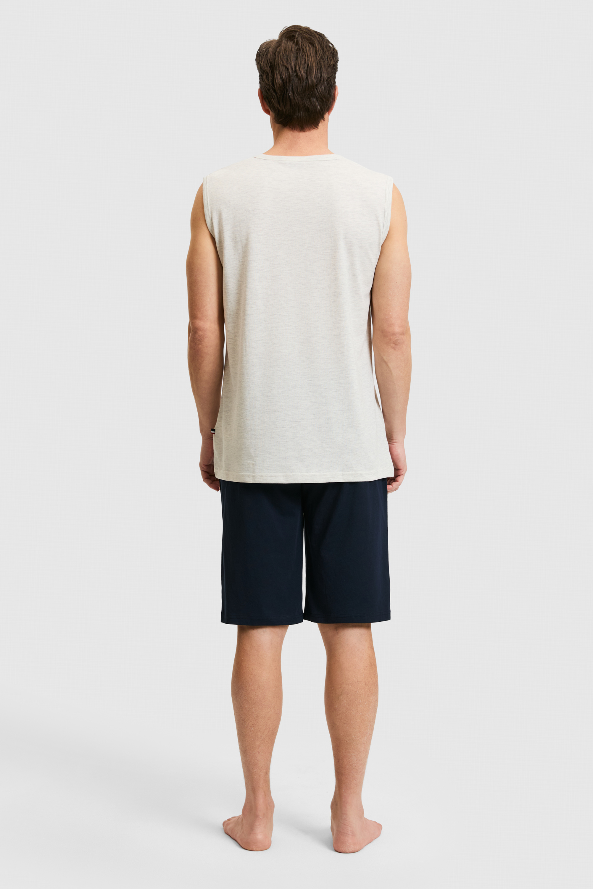 Erkek Açık Gri Melanj Pijama Takımı - 50326134005