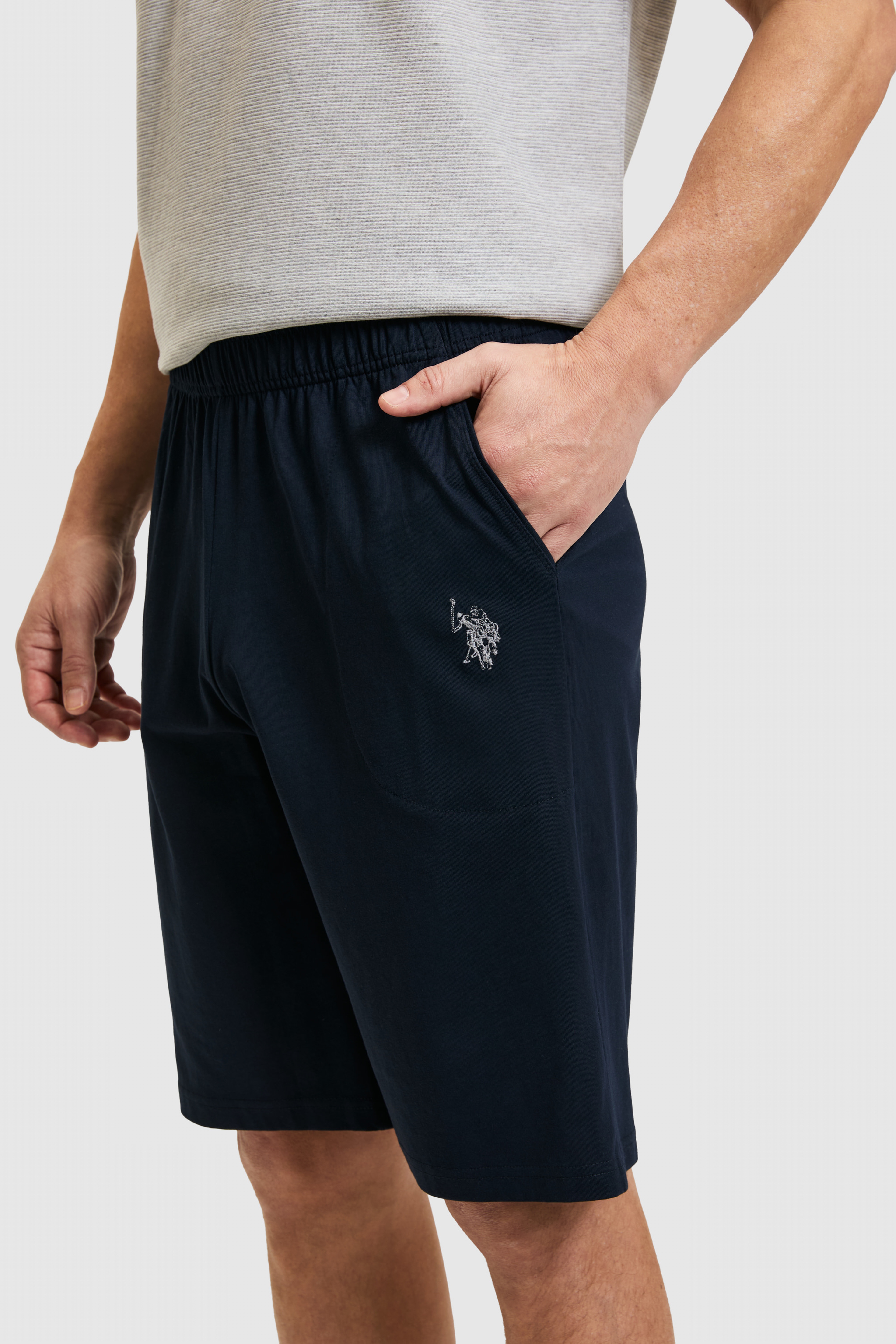 Erkek Açık Gri Melanj Pijama Takımı - Image 6