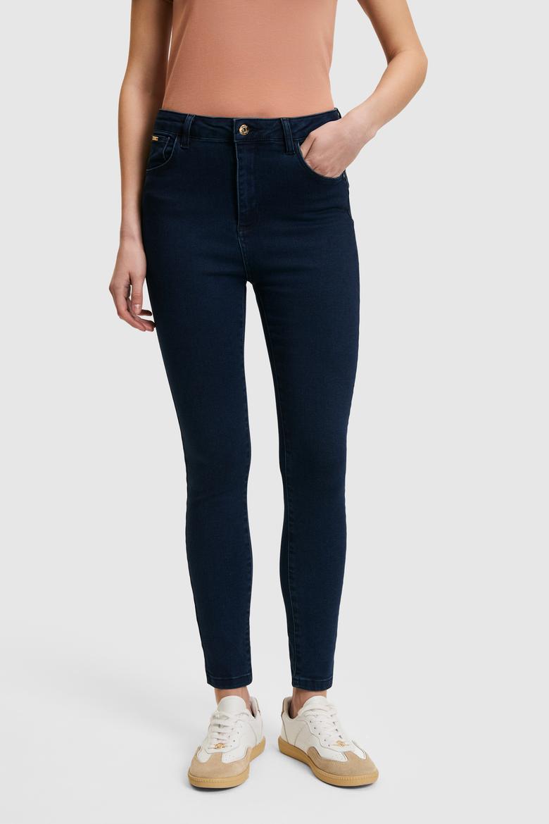 Kadın Koyu Mavi Jean Pantolon - 50307805010