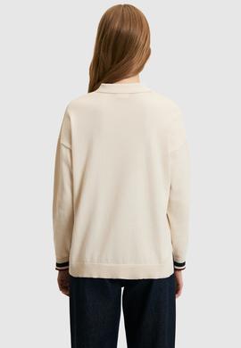 Kadın Krem Polo Yaka Kazak - 50314707010