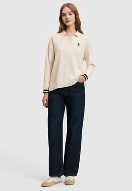 Kadın Krem Polo Yaka Kazak - 50314707010