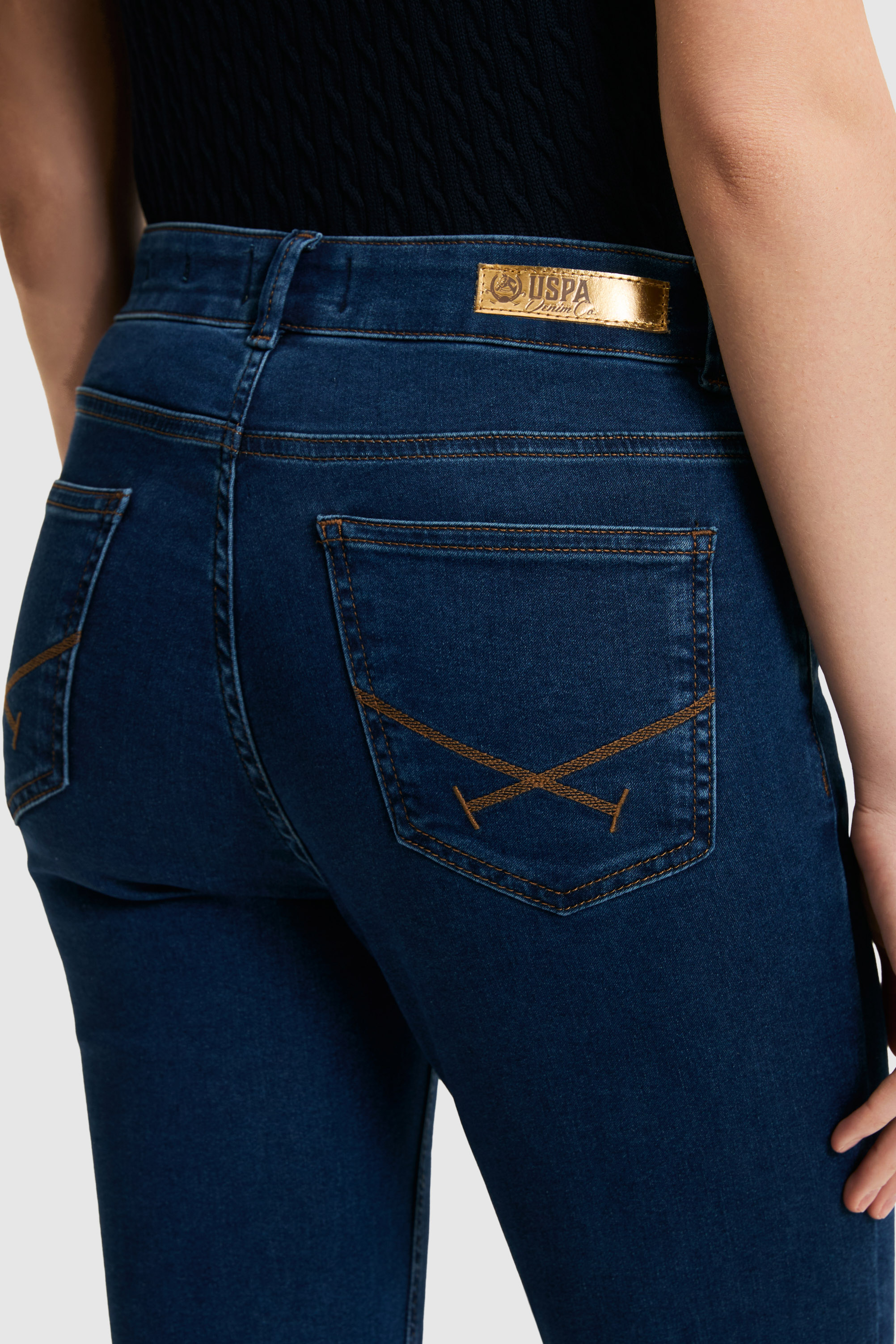 Kadın Koyu Mavi Jean Pantolon - 50321891004