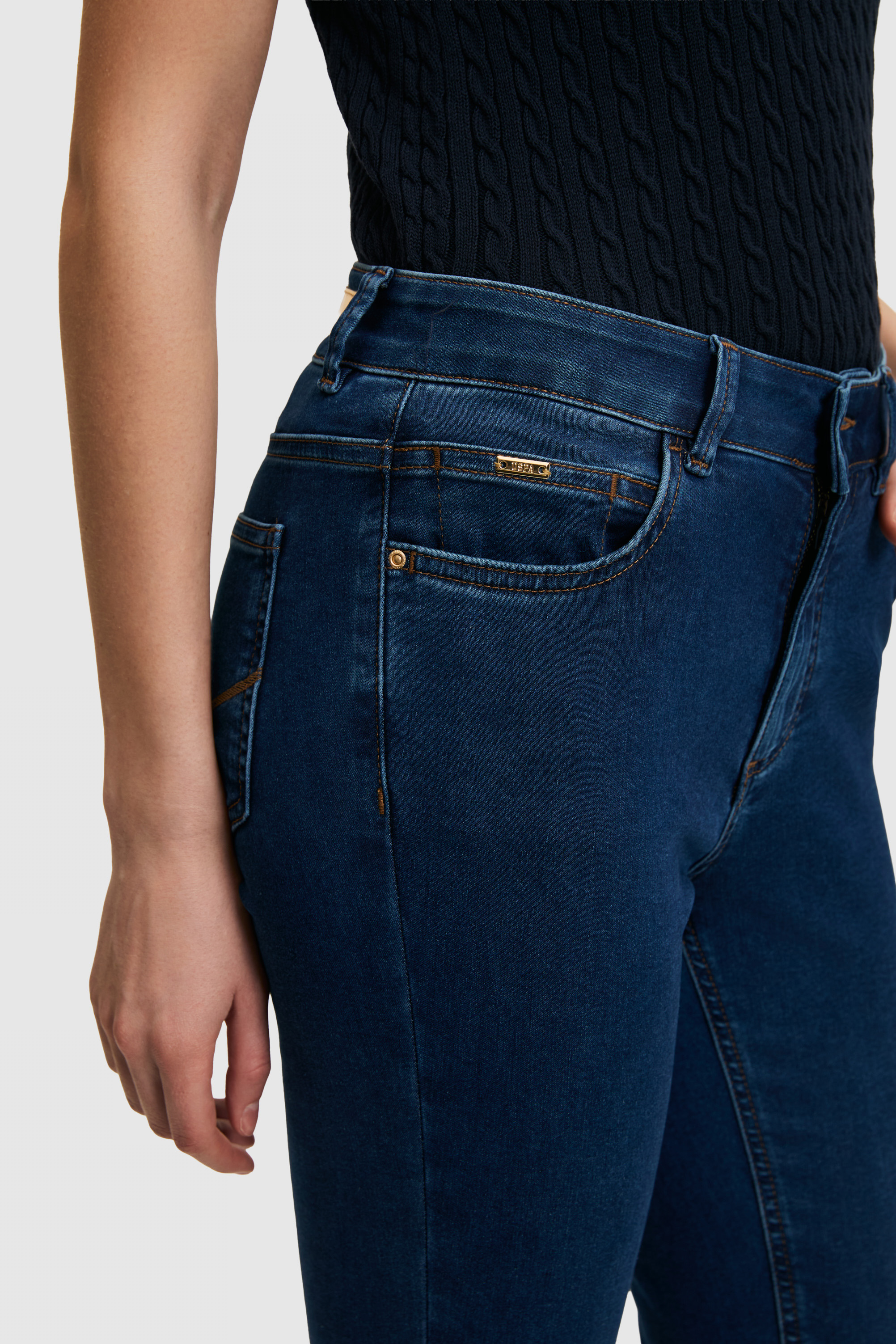Kadın Koyu Mavi Jean Pantolon - 50321891004