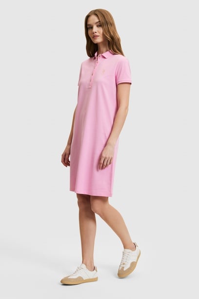 Kadın Pembe Örme Elbise