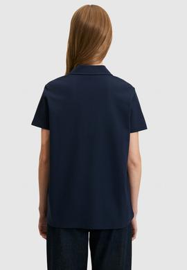 Kadın Lacivert Polo Yaka Basic Tişört - 50323447049