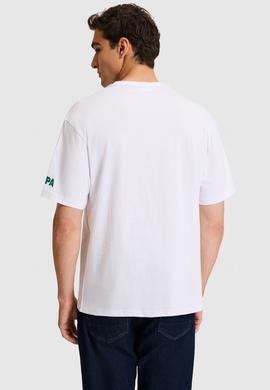 Erkek Comfort Fit Bisiklet Yaka Beyaz Tişört - 50326030001