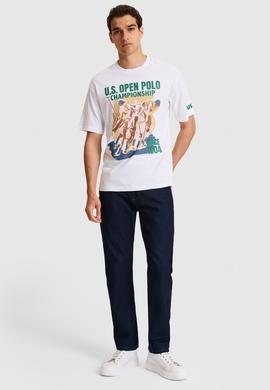 Erkek Comfort Fit Bisiklet Yaka Beyaz Tişört - 50326030001