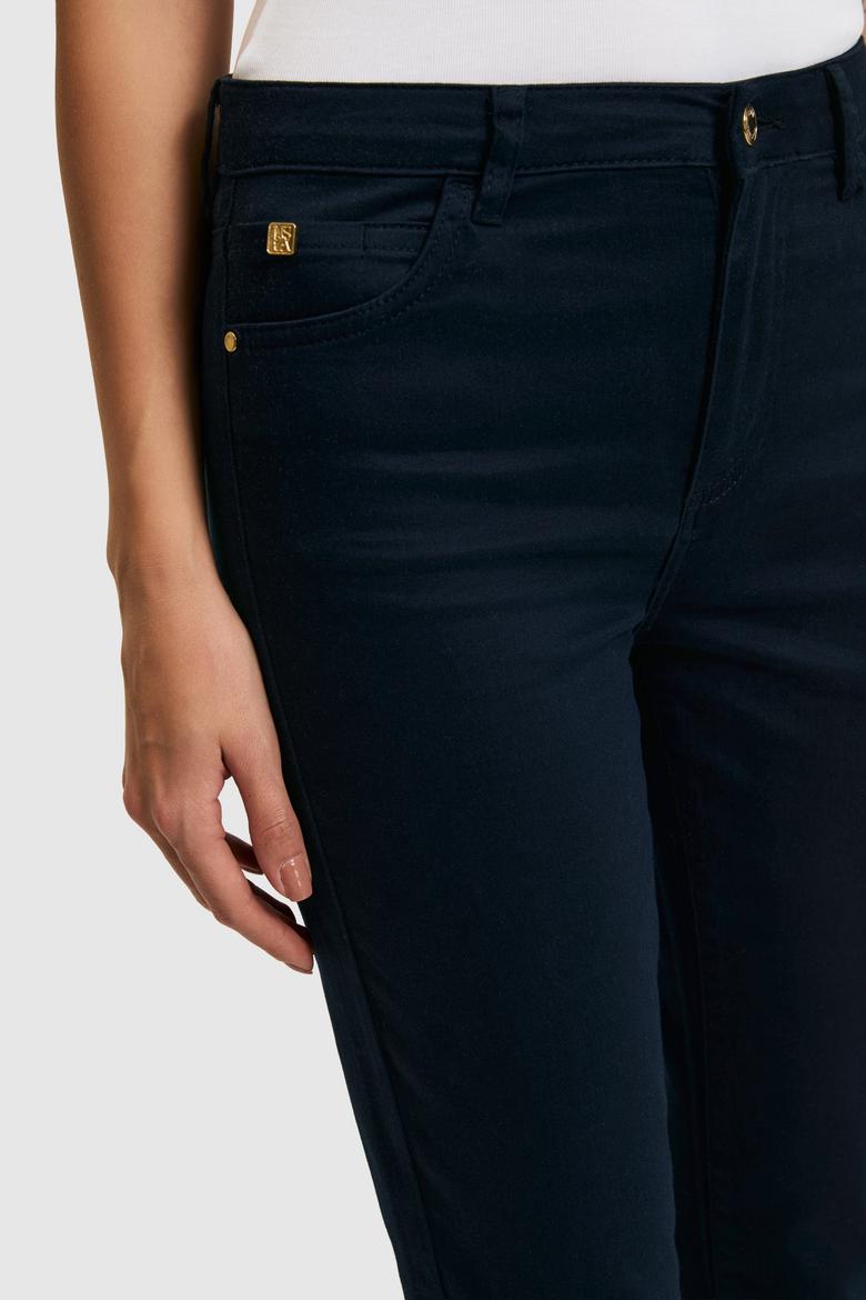 Kadın Lacivert Kanvas Pantolon - 50309156001