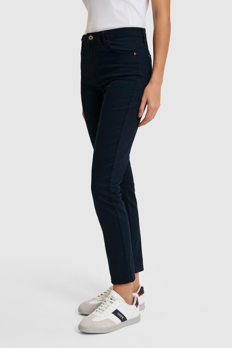 Kadın Lacivert Kanvas Pantolon - 50309156001