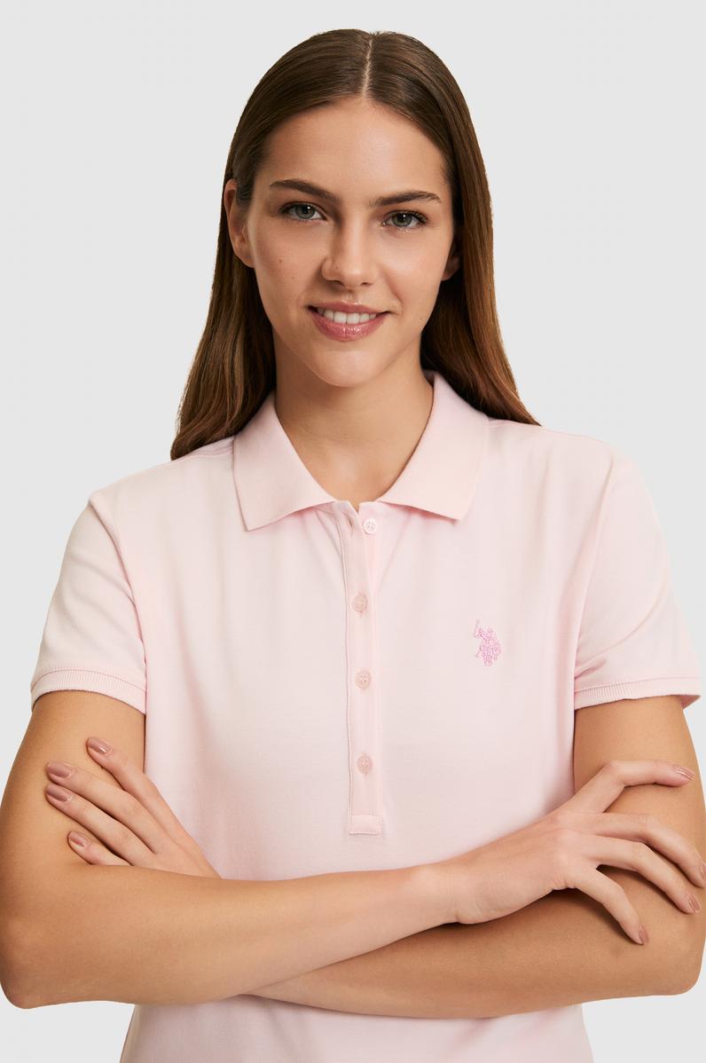 Kadın Açık Pembe Basic Tişört